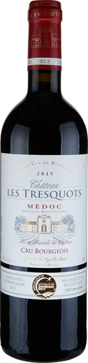 2015 M&eacute;doc Ch&acirc;teau Les Tresquots Cru Bourgeois Rotwein