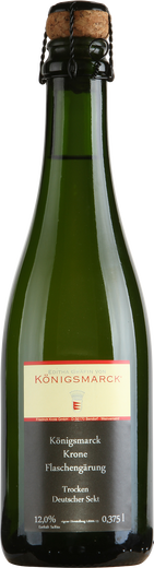 &raquo;K&ouml;nigsmarcks-Krone&laquo; - die halbe Flasche Flascheng&auml;rung Editha Gr&auml;fin von K&ouml;nigsmarck -- Sekt, trocken 
