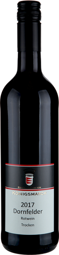 2017 Dornfelder Herxheimer a.B. Kobnert Editha Gr&auml;fin von K&ouml;nigsmarck Rotwein