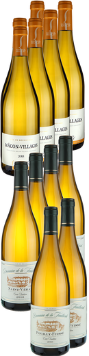 12 Fl. Probierpaket Burgund - Chardonnay 2018  Friedrich Krot&eacute; - Probierpakete