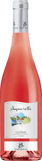 2017 Collioure ros&eacute; Aquarelle Terres des Templiers - Ros&eacute;wein, trocken