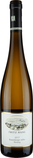 2017 Riesling Mosel Brauneberger Juffer feinherb Gro&szlig;e Lage Weingut Fritz Haag Qualit&auml;twein