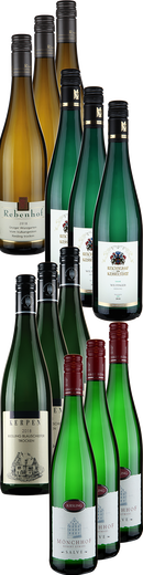 12 Fl. Probierpaket 4 x Riesling - 4 Charaktere von der Mosel - Weisswein
